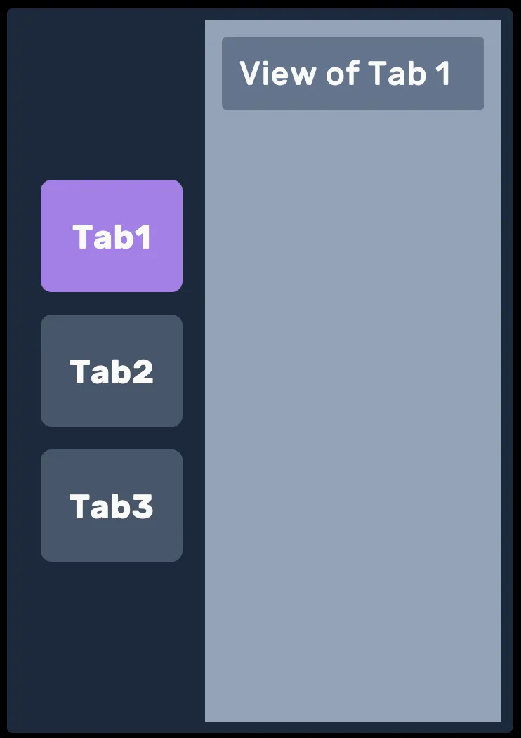 Tab View Vertical