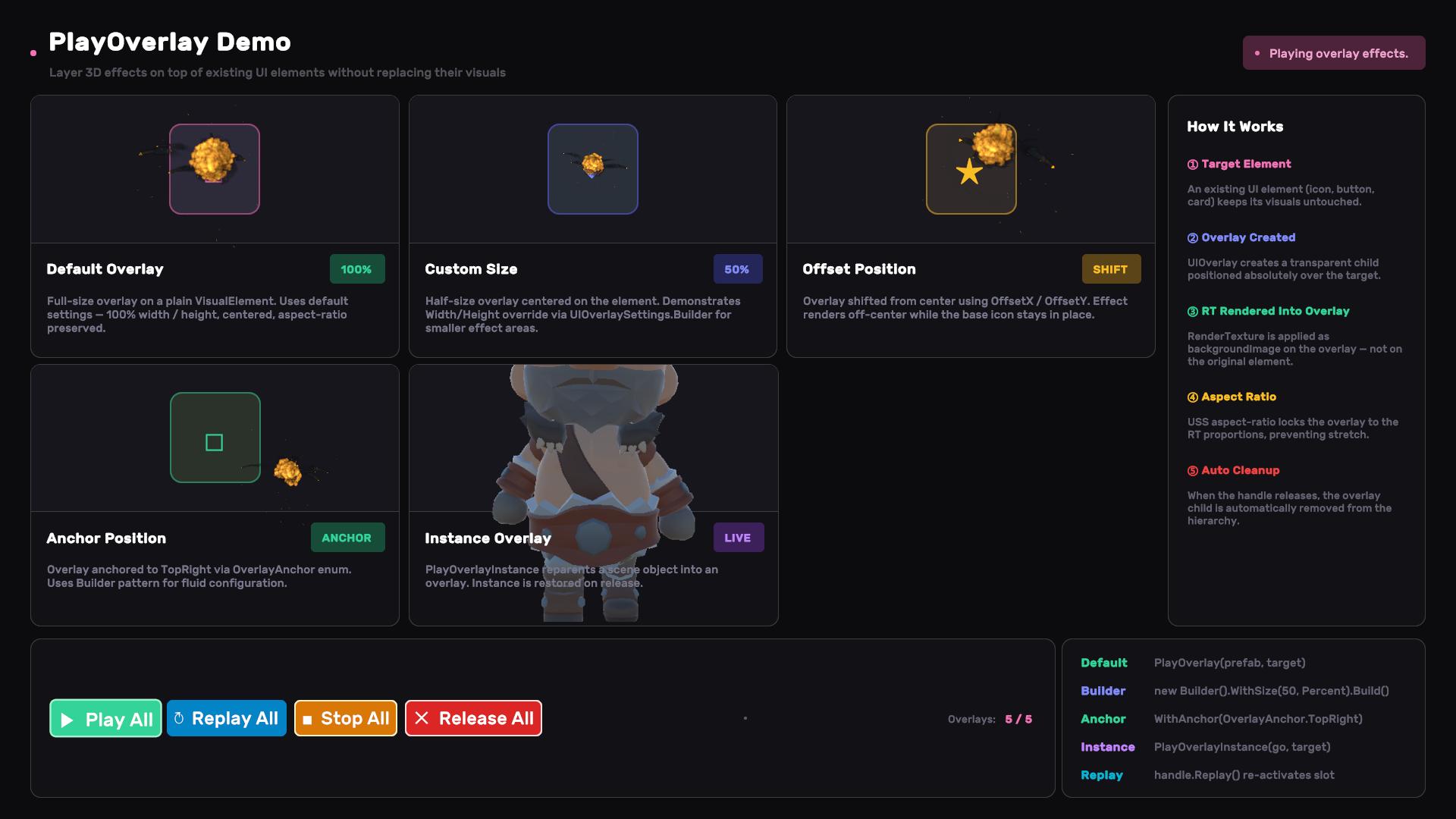 UI Render β live 3D content rendered inside UI
