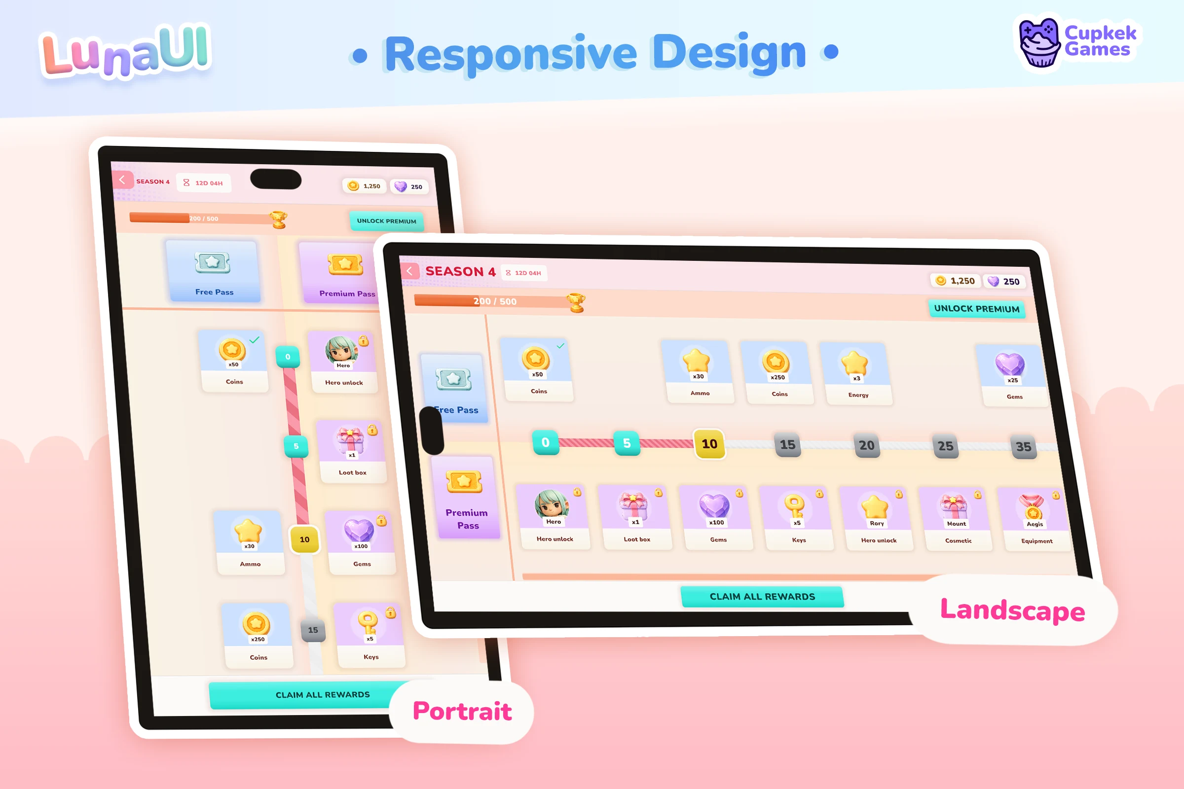 Responsive β the same screen adapting across phone and desktop widths